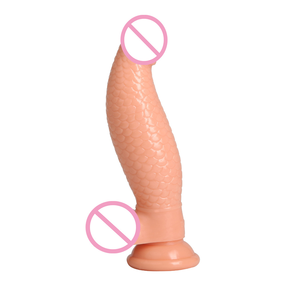 Large Dragon Dildo With Realistic Fish Scale Texture Suction Cup Base Womens Pleasure Enhancing Artificial Penis Toy - 5