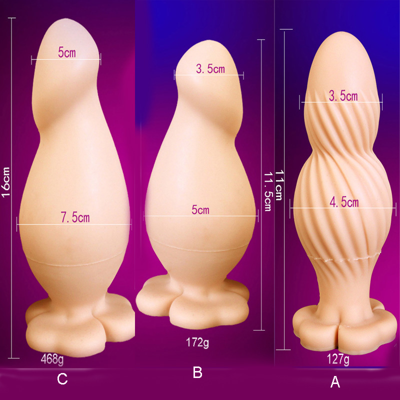 Large Dual Beaded Silicone Dildo Nonvibrating Suction Cup Base Strapon Compatible Anal Toy For Men Women Gay Adult Pleasure Device - 9