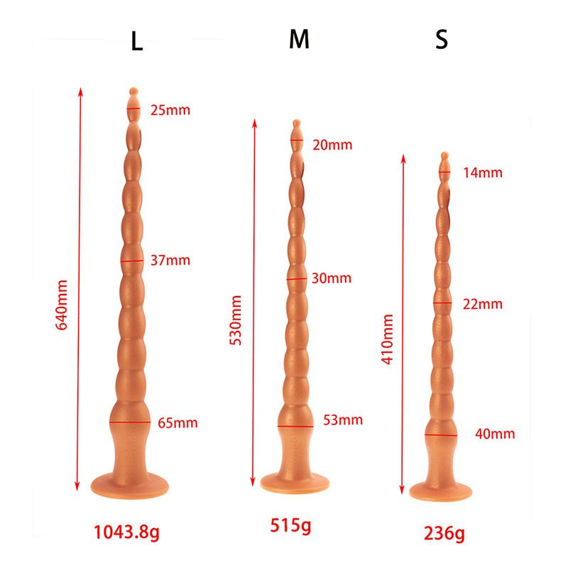 Extra Large 3size Anal Plug Dildo With Pull Beads Prostate Massager Gspot Stimulator Erotic Adult Sex Toy - 1