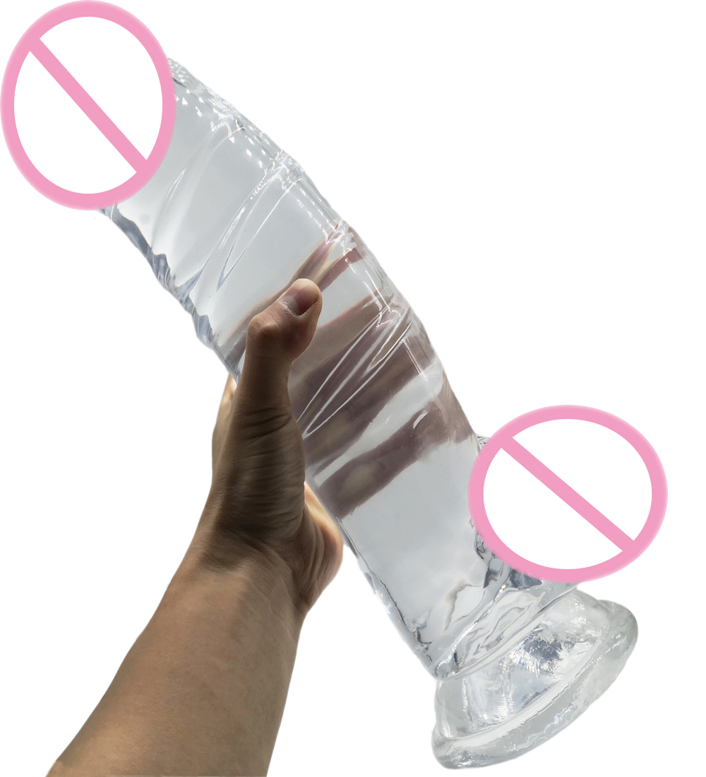 Supersized 35x8cm Realistic Dildo With Suction Cup Soft Thick Adult Sex Toy For Pleasure - 4