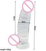 35x8cm Giant Big Jelly Dildo Suction Cup Realistic Huge Soft Dildos Sex Toys For Plug Thick Dick Penis Adult - 3
