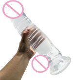 35x8cm Giant Big Jelly Dildo Suction Cup Realistic Huge Soft Dildos Sex Toys For Plug Thick Dick Penis Adult - 6