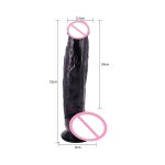Black Giant Dildo Huge Thick Dildos Suction Cup Long Dong Suck Penis For Vagina Lesbian Masturbation 31cm - 6