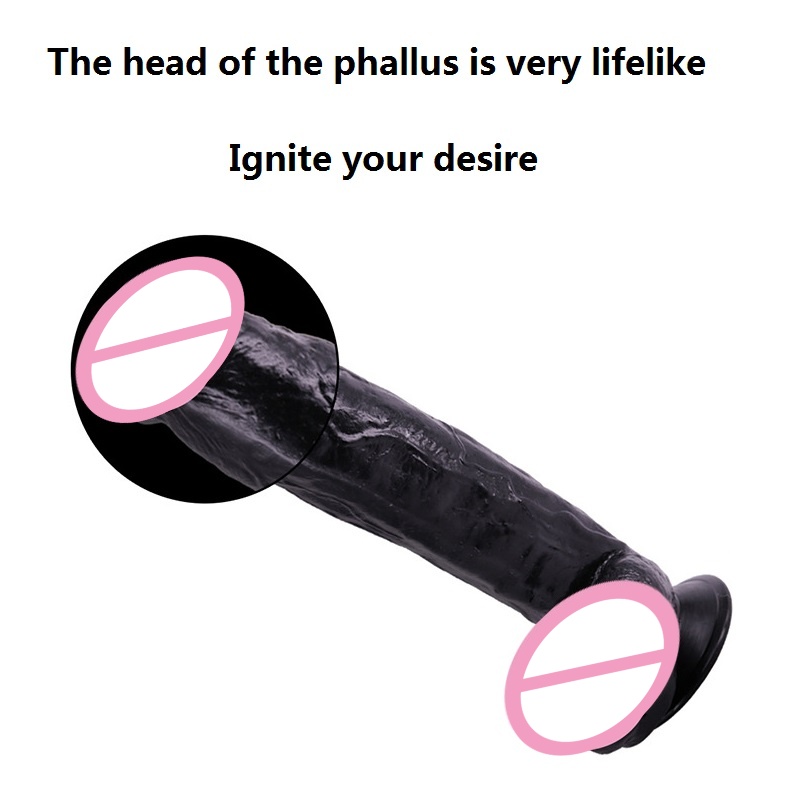 Extralarge 31cm Black Dildo With Suction Cup Ideal For Lesbian Vagina Masturbation And Pleasure - 3
