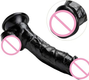 25cm Black Realistic Dildos Huge Giant Anal Butt With Suction Cup Vagina G-spot Soft Penis Sex Toy Big Dildo For Women Shop
