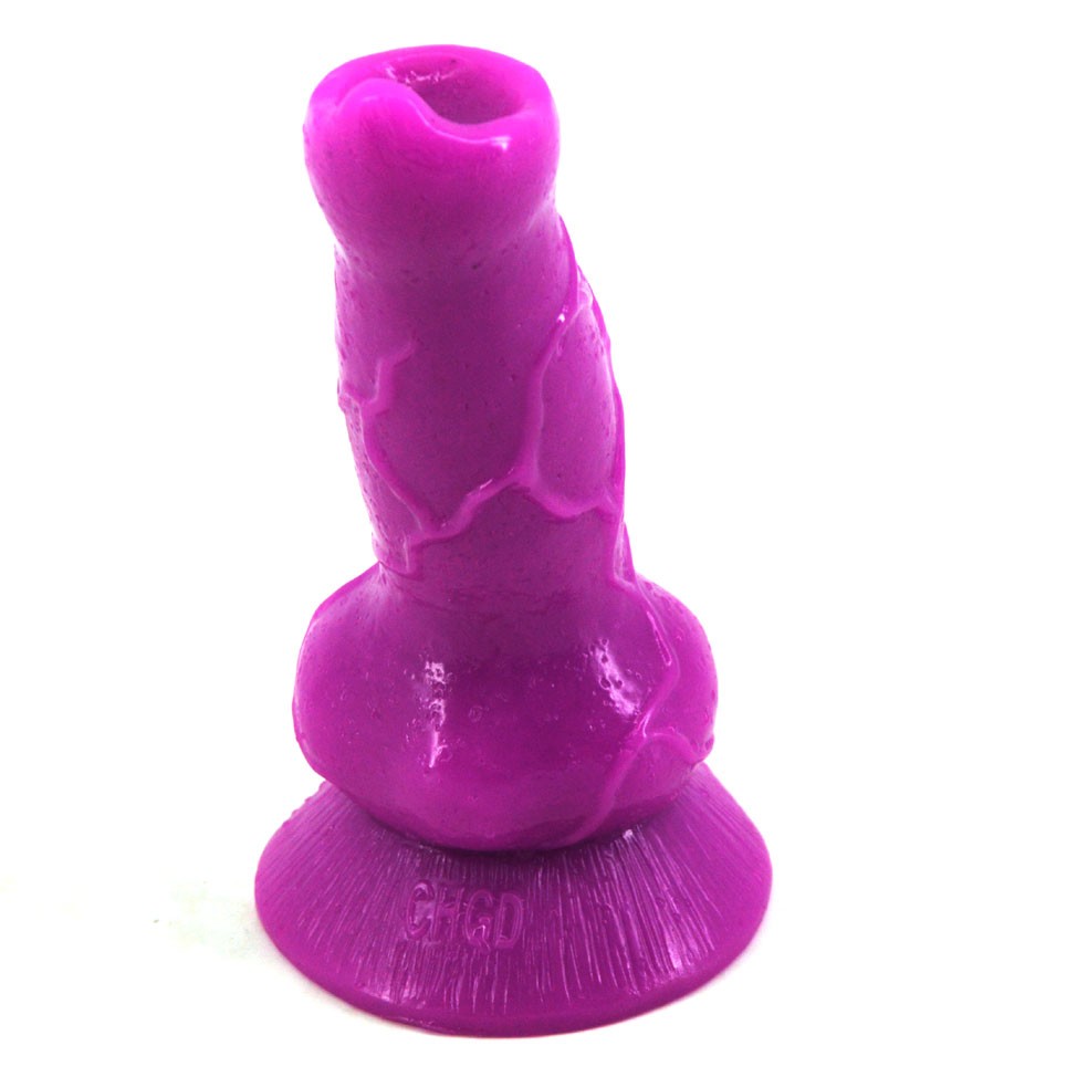 Wolfthemed Silicone Dildo Erotic Sex Toy With Suction Cup For Women Gay Men Anal Play Masturbation Purple Artificial Penis For Pleasurable Sensations - 7