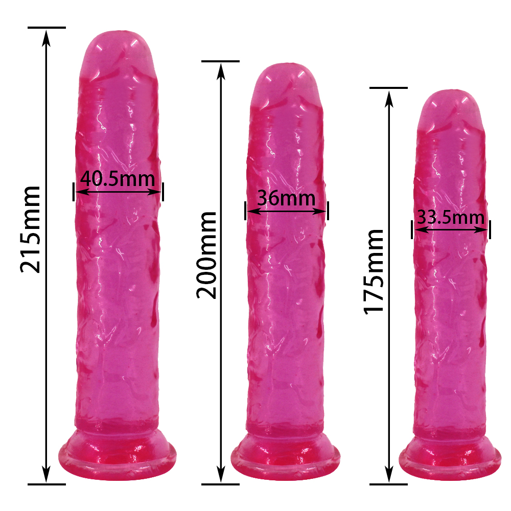 3 Sizes Colors Jelly Big Dildo Realistic Penis With Suction Cup Dick Cock Adult Sex Toys For Woman Vagina Anal Faloimitator Shop - 4