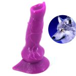 Wolf Dildo Artificial Animal Penis Fake Suction Cup Dick Purple Anal Cock Masturbation Toy For Women Erotic Sex Products Gay Man - 3