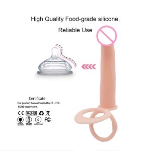 Strapon Double Penetration Dildo Anal Vibrator Adult Erotic Sex Products Shop Toys For Men Couples Women Massager - 3