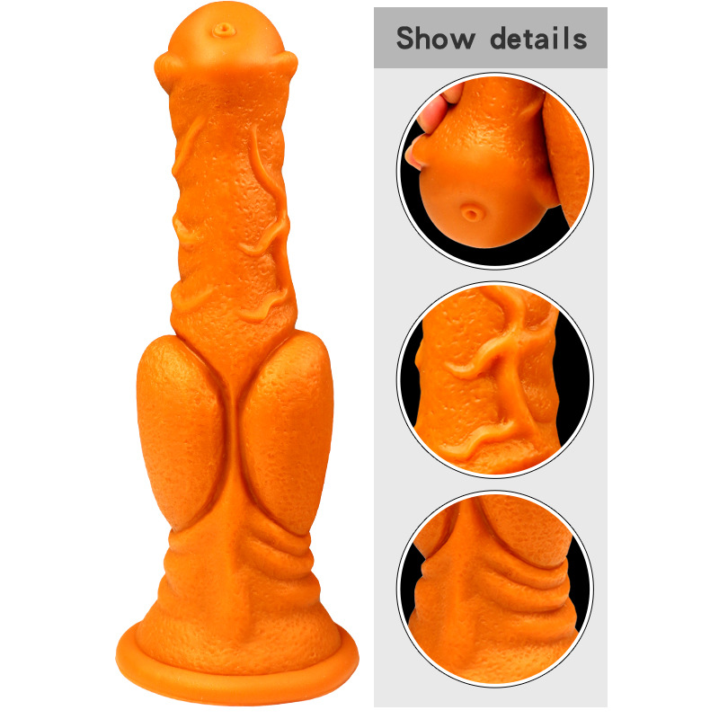 Realistic Large Horse Dildo Soft Silicone Suction Cup Base Discreet Adult Toy For Women And Lesbians - 4
