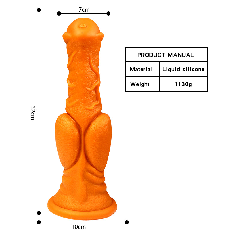 Realistic Large Horse Dildo Soft Silicone Suction Cup Base Discreet Adult Toy For Women And Lesbians - 9