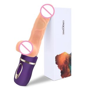 Powerful Heating Big Dildo Vibrators For Girl Magic Wand Body Thrusting Massager Sex Toys Woman Clitoris Stimulate Female