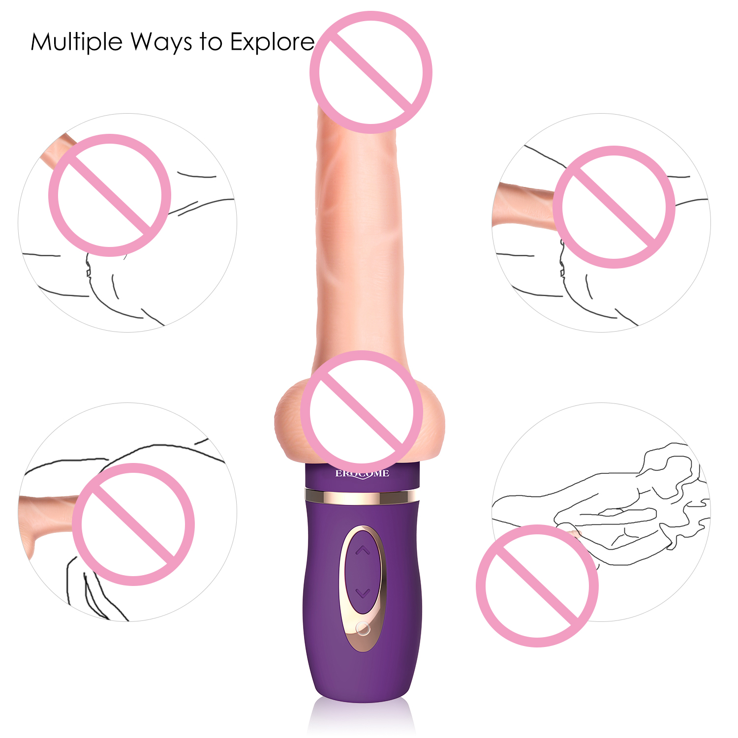 Large Vibrating Dildo Massager Powerful Body Thruster Clitoral Stimulator For Women Adult Sex Toy - 7