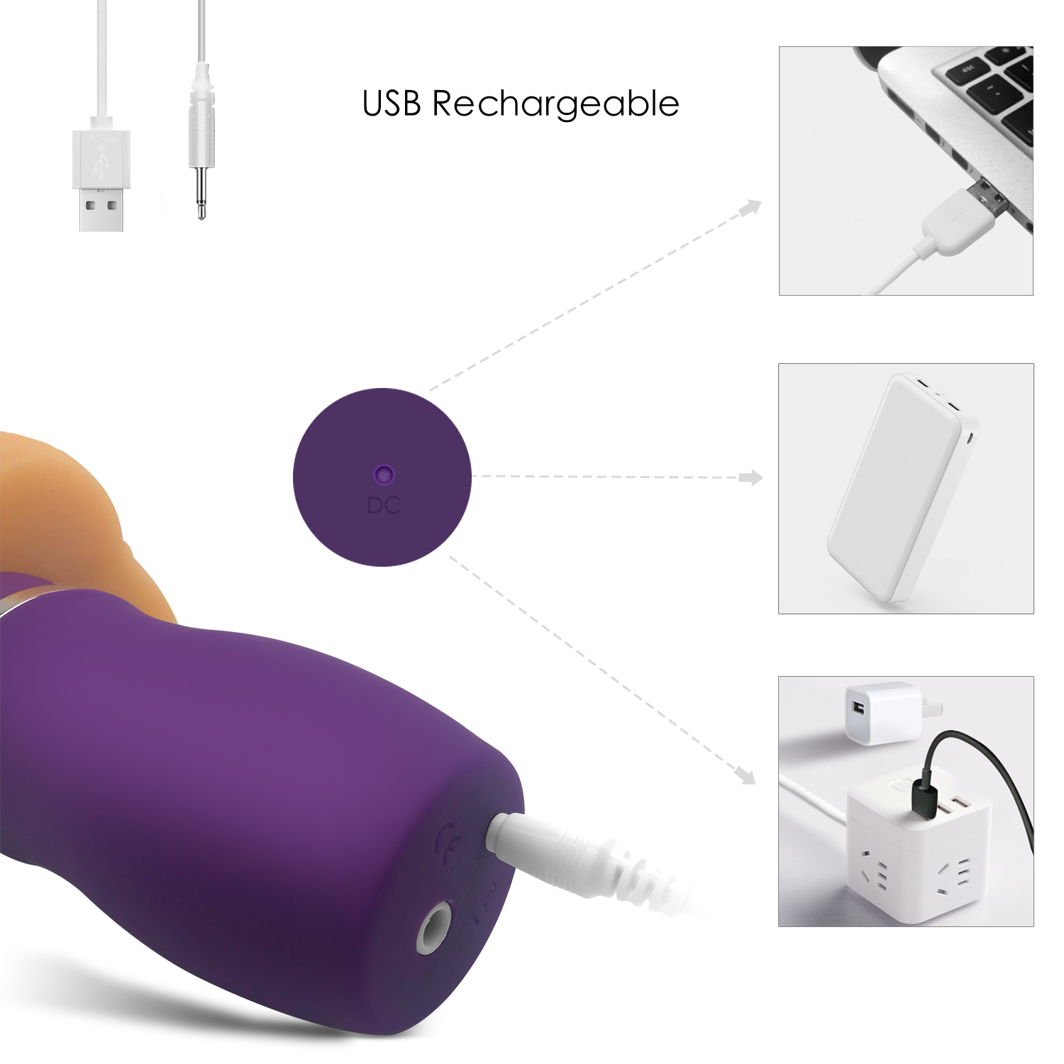 Large Vibrating Dildo Massager Powerful Body Thruster Clitoral Stimulator For Women Adult Sex Toy - 6