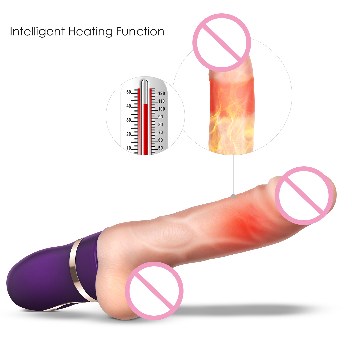 Large Vibrating Dildo Massager Powerful Body Thruster Clitoral Stimulator For Women Adult Sex Toy - 4