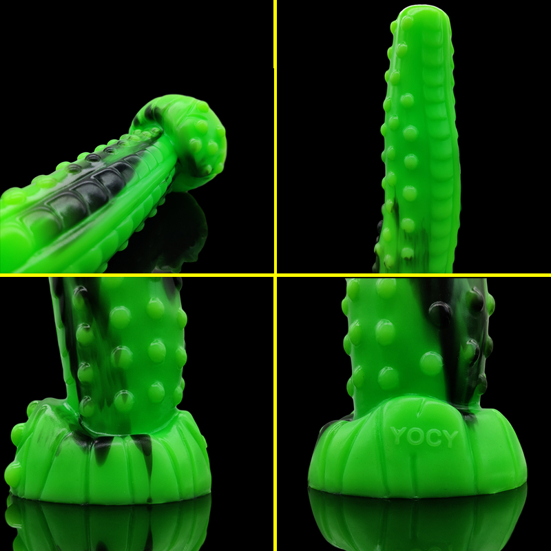 Yocy Tigerthemed Silicone Dildo Bumpy Massager Vaginalanal Toy Adult Pleasure Device Redblack Butt Plug Accessory - 10