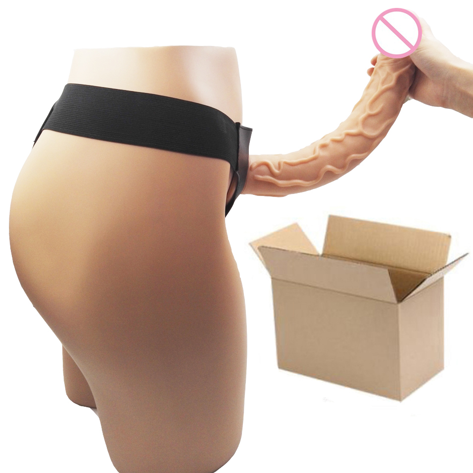 Camatech Ultra Comfort Harness With Super Huge Long Suction Cup Dildo For Lesbian Anal Play - 8