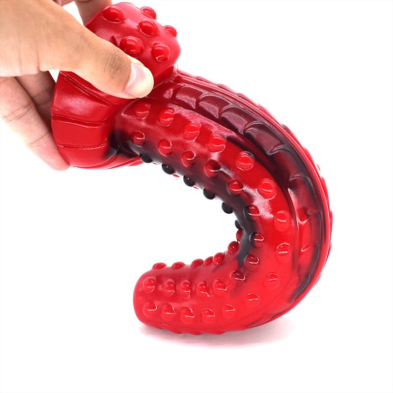 Yocy Tigerthemed Silicone Dildo Bumpy Massager Vaginalanal Toy Adult Pleasure Device Redblack Butt Plug Accessory - 7