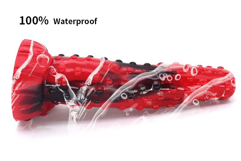 Yocy Tigerthemed Silicone Dildo Bumpy Massager Vaginalanal Toy Adult Pleasure Device Redblack Butt Plug Accessory - 6