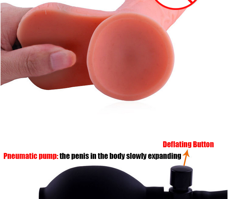 Inflatable Dildo Wand For Couples Gspot Vaginal Massage Toy Adult - 2