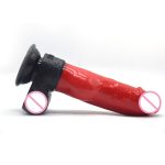Dog Realistic Dildo Bulge 2 55 Inch Super Penis Stimulate Anal Plug Female Sexy Toys With Suction Cup Art Color Splice - 4