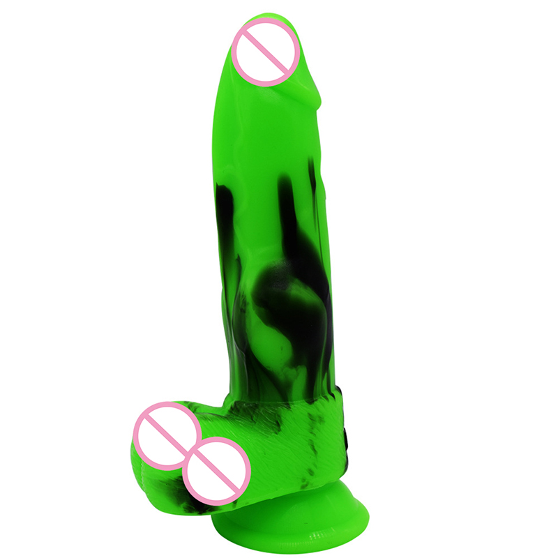 Super Realistic 255 Inch Dog Dildo Female Pleasure Toy Vibrant Color Splice Suction Cup Attached Anal Plug - 19