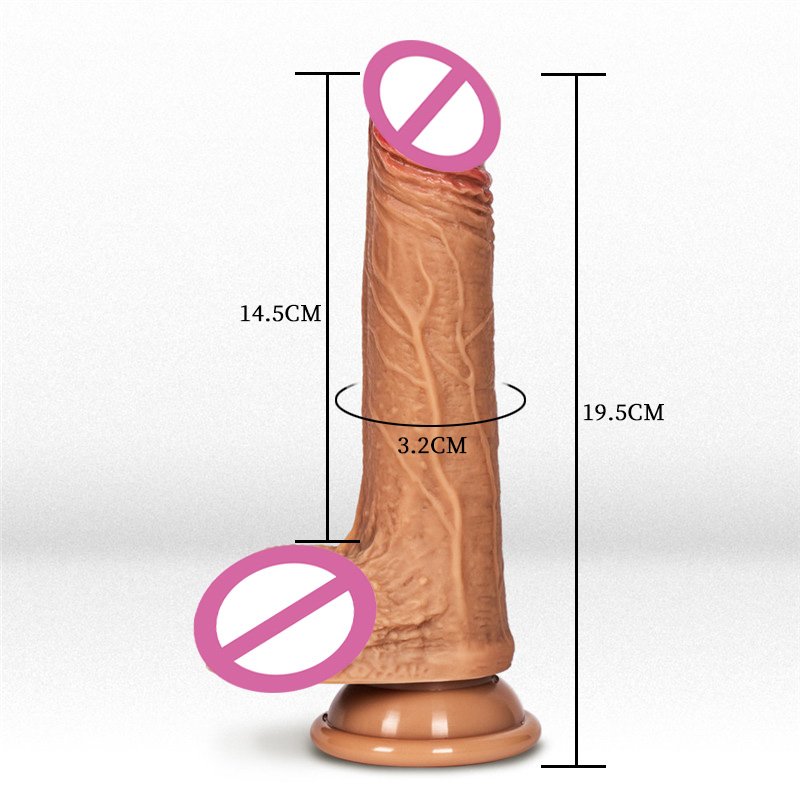 Female Vibrating Dildo Realistic Electric Penis Vibrator With Suction Cup Clitoral And Anal Stimulation Sex Toy - 9