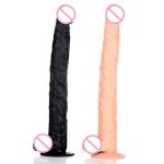 Silicone Super Long Realistic Dildo Suction Cup Sex Toys Flexible Insert Vagina Pussy Strapon Dong Erotic Black Cock Falos - 6