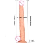 Silicone Super Long Realistic Dildo Suction Cup Sex Toys Flexible Insert Vagina Pussy Strapon Dong Erotic Black Cock Falos - 5