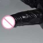 Sex Toys Pants With Anal Dildo Penis Plug Faux Leather Latex For Woman Men Masturbation Underwear Panties Chastity Belt Toy - 5
