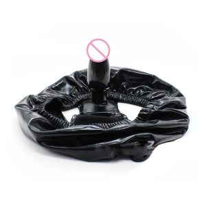 Sex Toys Pants With Anal Dildo Penis Plug Faux Leather Latex For Woman Men Masturbation Underwear Panties Chastity Belt Toy