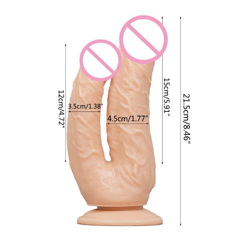Large Realistic Doubleended Dildo For Dual Anal And Vaginal Penetration Huge Pleasure Toy - 6