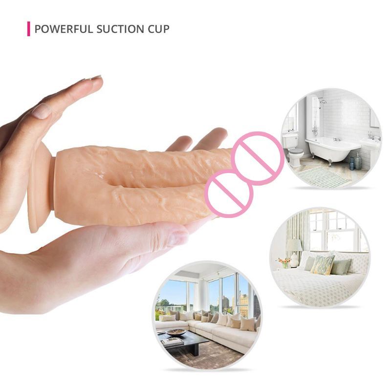 Large Realistic Doubleended Dildo For Dual Anal And Vaginal Penetration Huge Pleasure Toy - 4