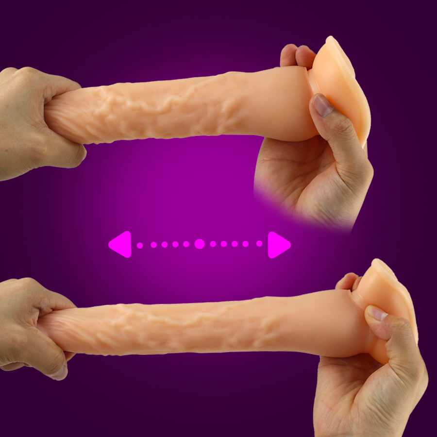 Ultrarealistic Soft Flexible Large Dildo Gspot Clitoral Anal Stimulator Nonvibrating Adult Toy For Women - 5
