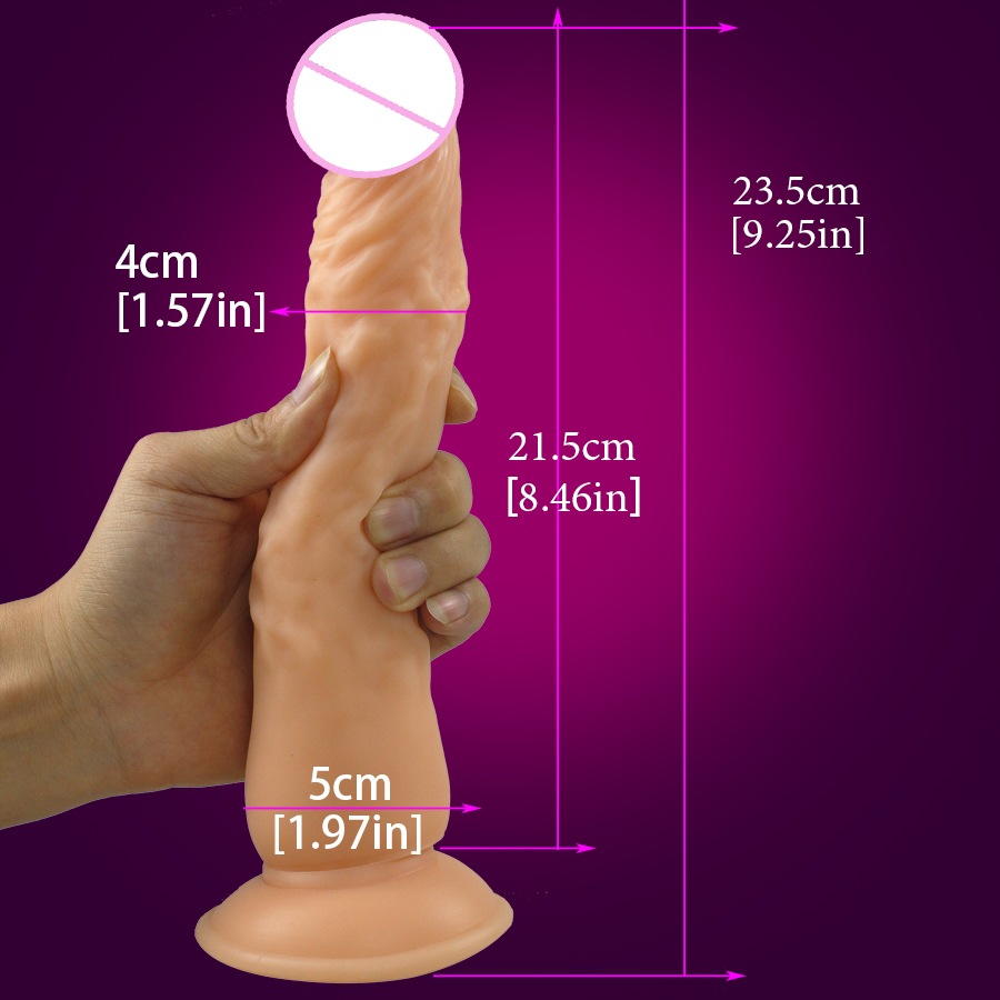 Ultrarealistic Soft Flexible Large Dildo Gspot Clitoral Anal Stimulator Nonvibrating Adult Toy For Women - 4