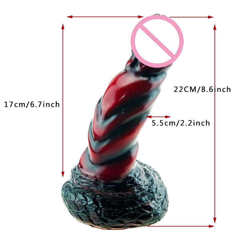 Large Dragonthemed Silicone Dildo For Women Realistically Textured For Vaginal And Anal Pleasure - 2
