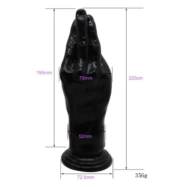 Large Realistic Dildo Hand Fist Design Nonvibrating Adult Toy Suction Cup Base Unisex Anal Plug For Men Women Gay Lesbian Big Size - 12