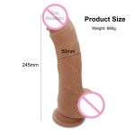 Skin Realistic Dildo Soft Liquid Silicone Huge Big Penis With Suction Cup Sex Toys For Woman Strapon Female Masturbation - 2