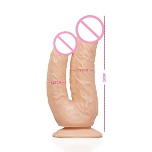 Double Dildo Anal Penetration Penetrator Big Huge Toy Large Realistic - 2