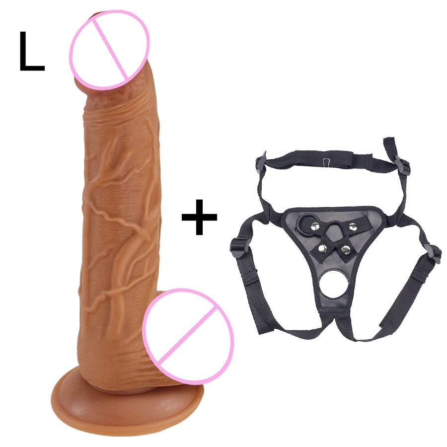 Silicone Realistic Feel Large Dildo Suction Cup Base Strapon Compatible Womens Pleasure And Masturbation Toy - 9