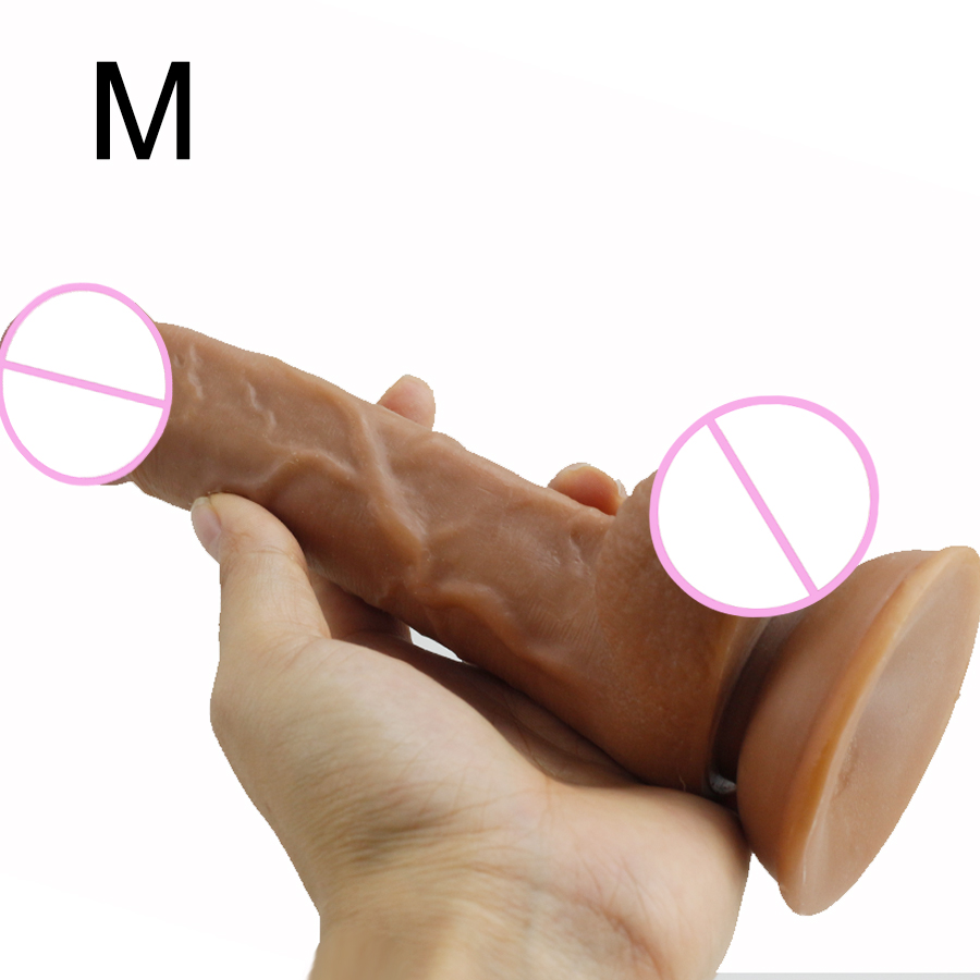 Silicone Realistic Feel Large Dildo Suction Cup Base Strapon Compatible Womens Pleasure And Masturbation Toy - 7