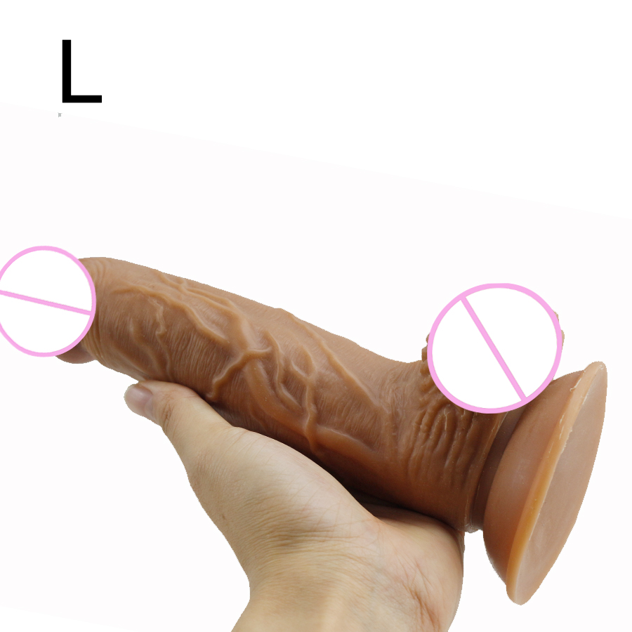 Silicone Realistic Feel Large Dildo Suction Cup Base Strapon Compatible Womens Pleasure And Masturbation Toy - 6