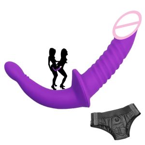 Strapon Double Penetration Dildo Soft Silicone Anal Rubber Penis Cock Adult Sex Toys For Women Lesbian Couples Masturbator