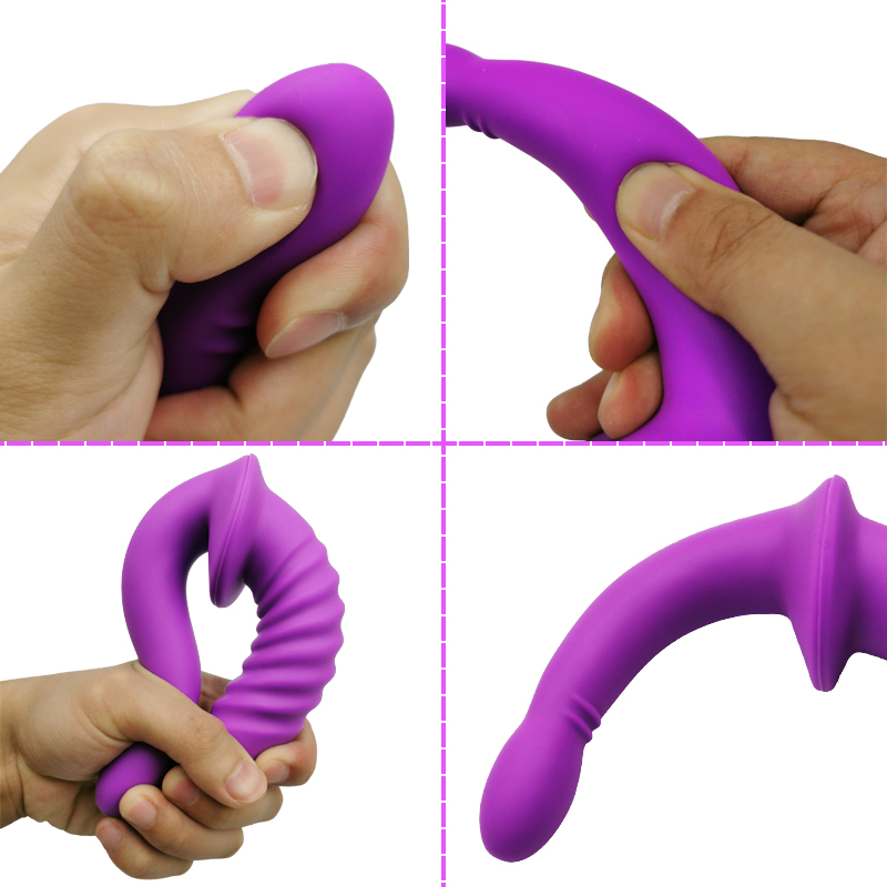 Silicone Double Penetration Strapon Dildo Ideal Adult Toy For Women Lesbian Couples Comfortable Anal Masturbator - 7