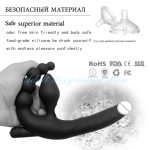 Strap On Dildo Realistic Vibrator Massager Lesbian 3 In 1 G-spot Stimulate Clitoris Sex Toy For Couple - 5