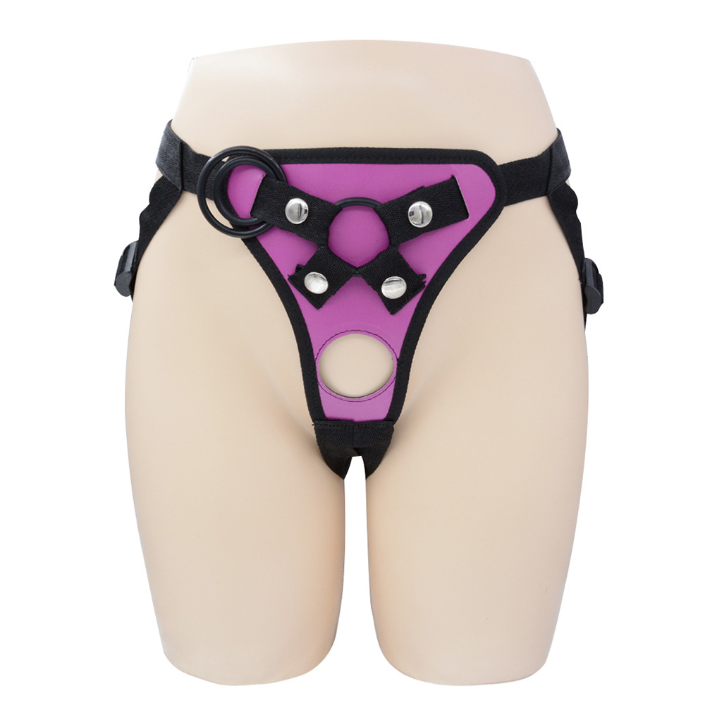 Adjustable Lesbian Strapon Harness With Realistic Dildo Adult Erotic Sex Toy For Women - 5