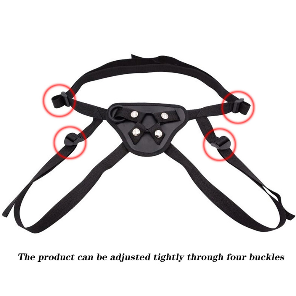 Adjustable Lesbian Strapon Harness With Realistic Dildo Adult Erotic Sex Toy For Women - 2