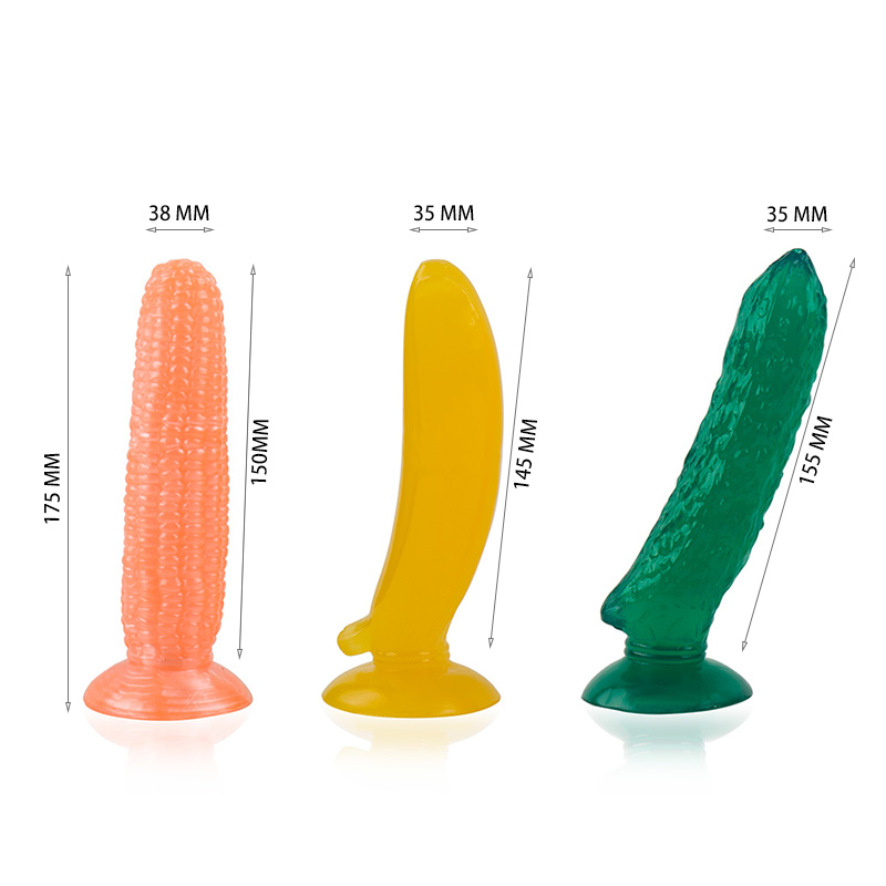 Realistic Jelly Dildo Strapon Erotic Artificial Penis Suction Cup Anal Adult Toy For Women - 2