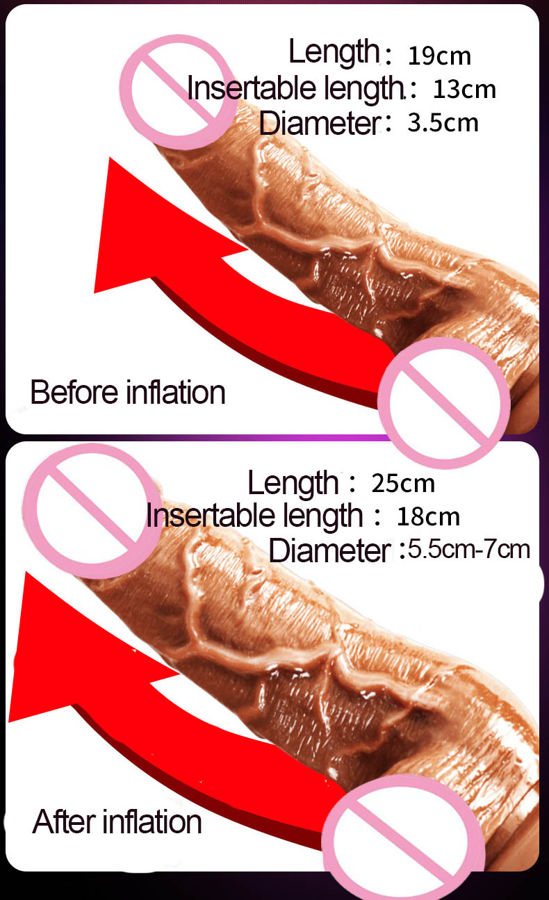 Large Inflatable Horse Dildo Gspot Stimulation Enlargement Sex Toy Womens Masturbation Aid Quality Penis Pump - 5