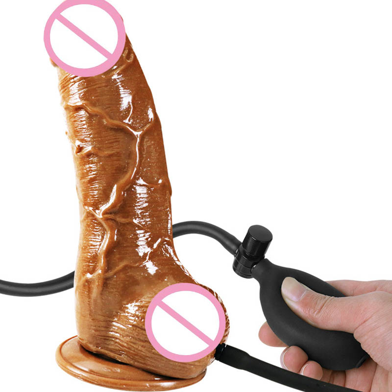 Large Inflatable Horse Dildo Gspot Stimulation Enlargement Sex Toy Womens Masturbation Aid Quality Penis Pump - 2
